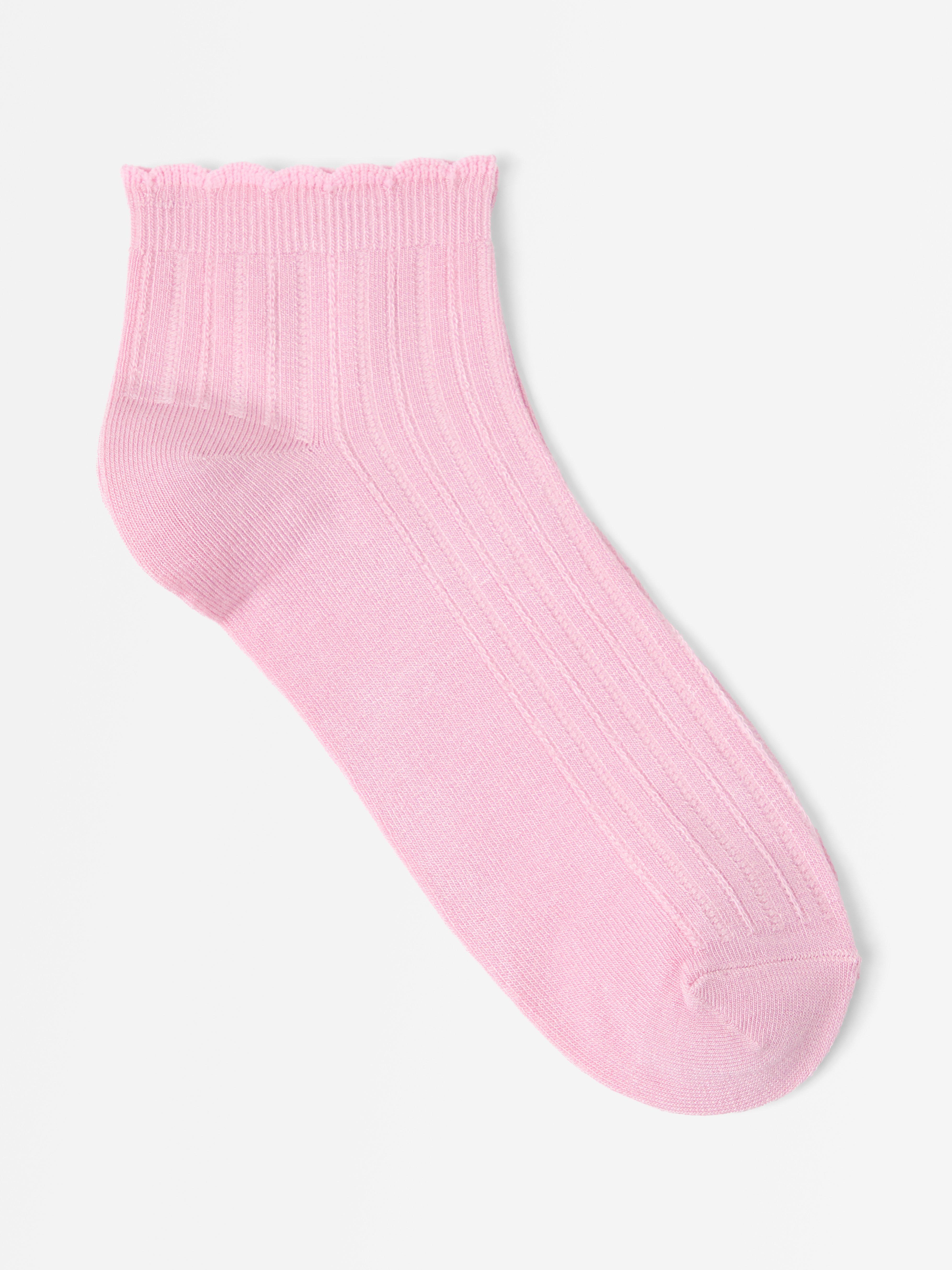 Korkeavartiset nilkkasukat - Alusvaatteet - Pinkki