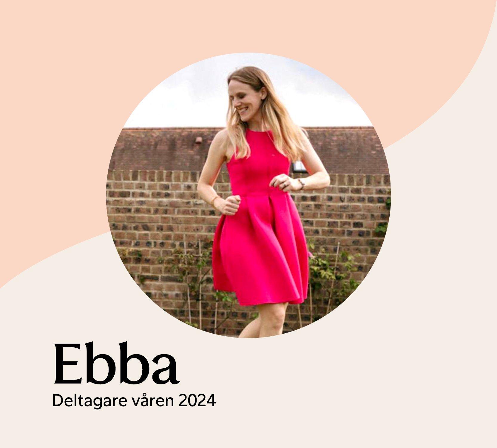 En referensbild på Ebba som var deltagare våren 2024.