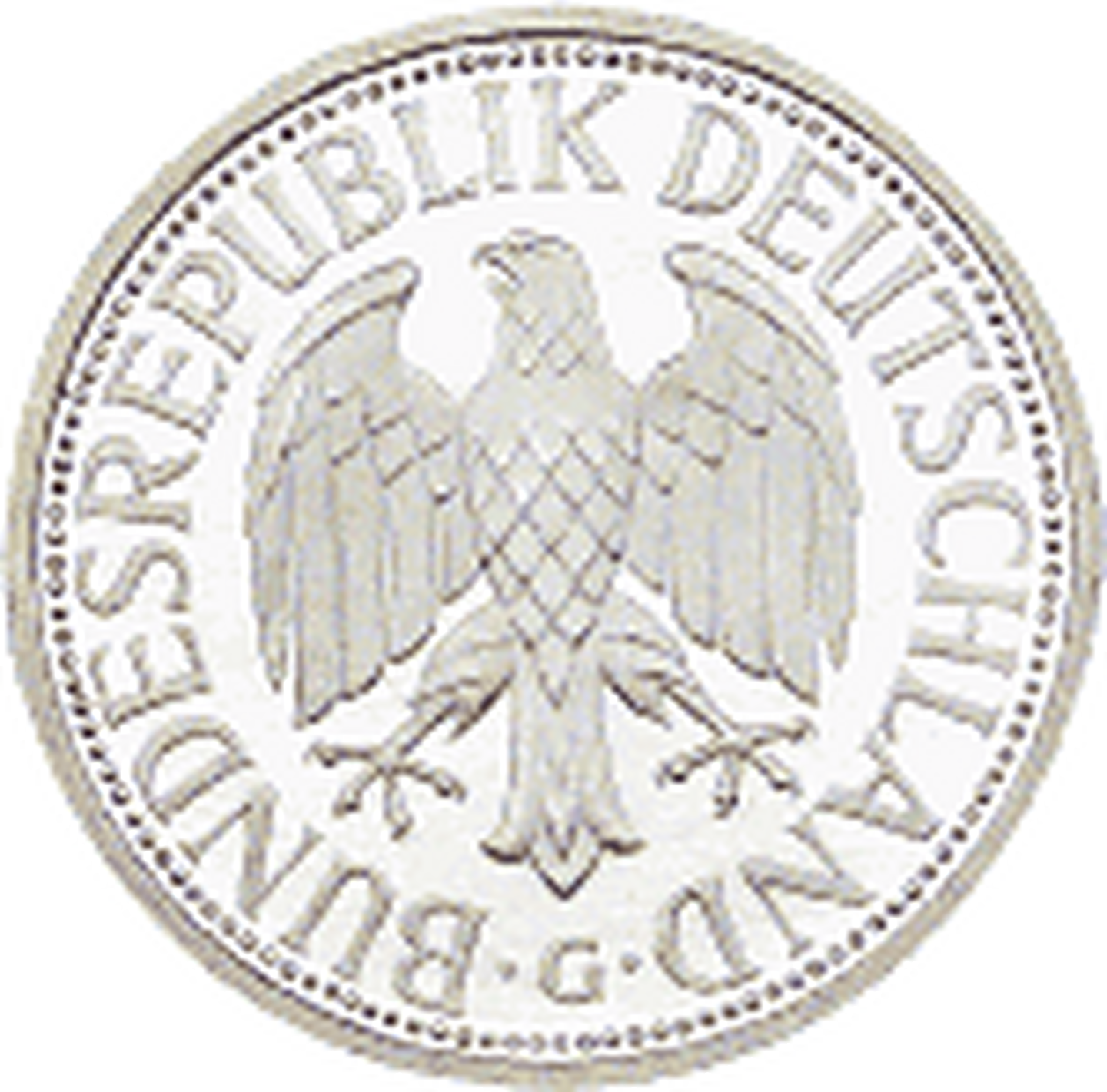 1-D-Mark Bundesadler G