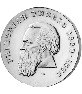 20 Mark DDR Gedenkmünze "150. Geburtstag von Friedrich Engels"!