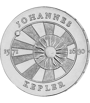5 Mark DDR Gedenkmünze "400. Geburtstag Johannes Kepler"!
