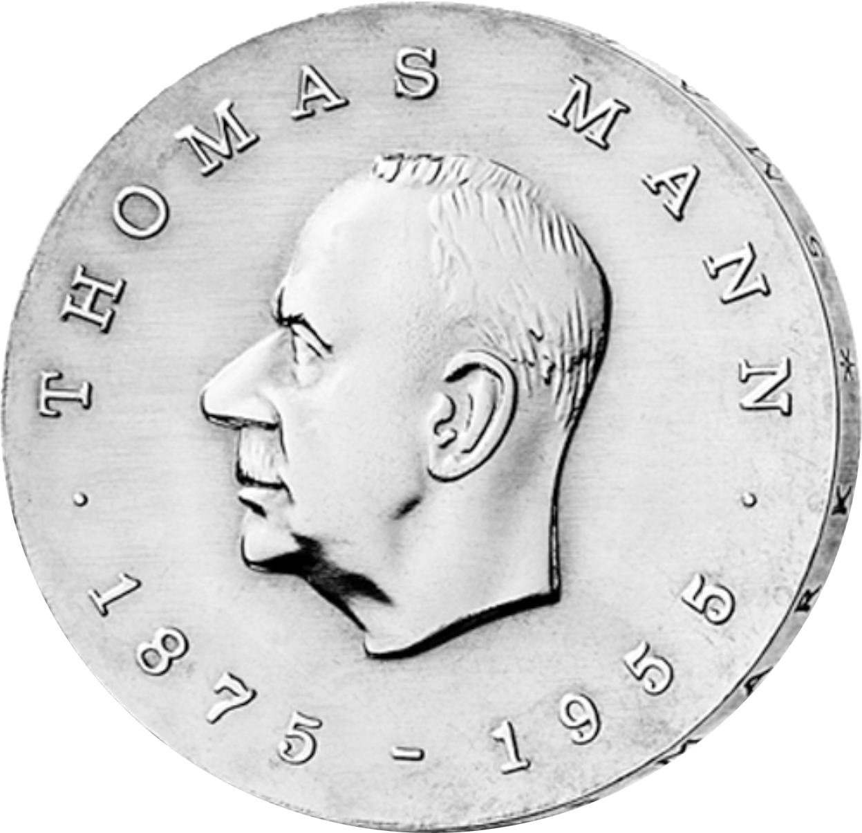 5 Mark DDR Gedenkmünze "100. Geburtstag Thomas Mann"!