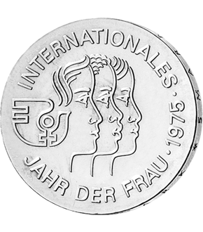 5 Mark DDR Gedenkmünze "Internationales Jahr der Frau"!
