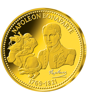 Frappe dorée à l'or pur« Napoléon Bonaparte »