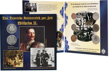 Der Kursmünzensatz Deutsches Kaiserreich in stilvoller Präsentationsmappe