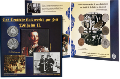 Das Kursgeld der Kaiserzeit − Sechs Münzen aus der Zeit Wilhelms II.