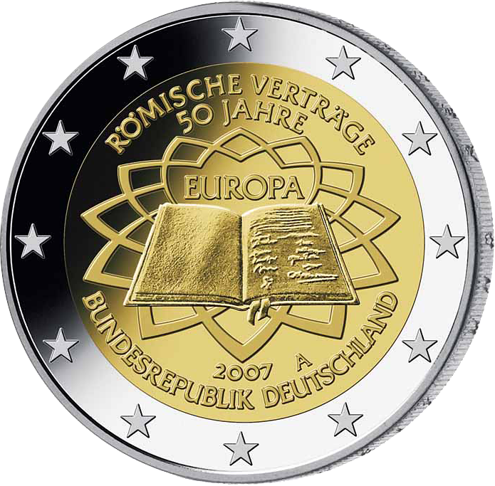 2-Euro-Münze "Römische Verträge"