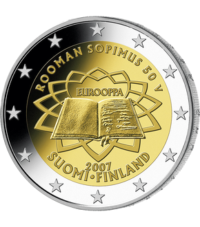 2 Euro Gedenkmünze "50 Jahre Römische Verträge" 2007 aus Finnland