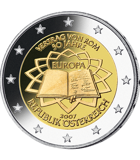 Monnaie de 2 Euros «50 ans du Traité de Rome»  Autriche 2007
