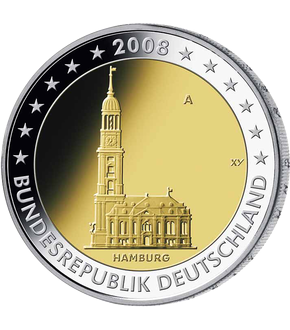 Monnaie de 2 Euros «Hambourg» Allemagne 2008