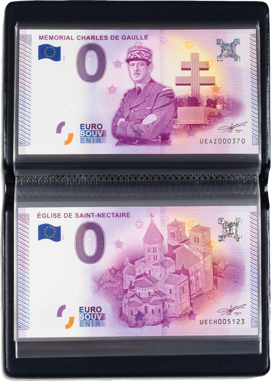 Das ROUTE Taschenalbum für 40 ''Euro-Souvenir''-Banknoten