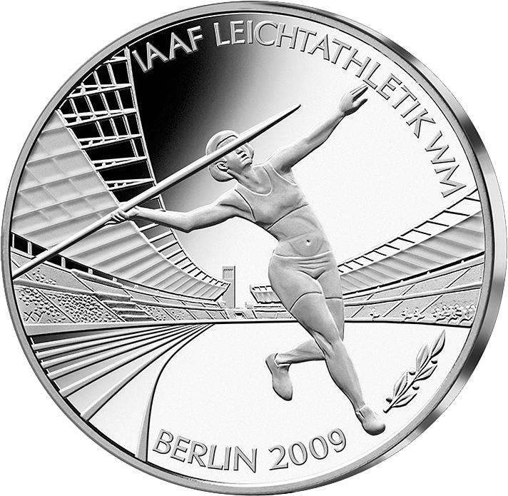 10-Euro-Silber-Gedenkmünze "IAAF Leichtathletik-WM Berlin 2009 