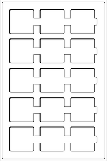 Ersatztableaus in blau - 2er-Set