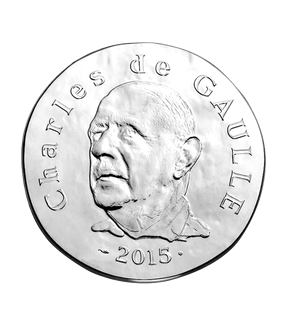 Monnaie de 10 Euros en argent massif «Charles de Gaulle» 2015