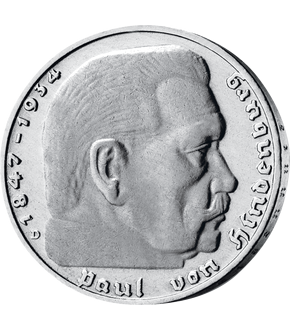 Die letzte 5 Reichsmark Münze "Paul von Hindenburg"!