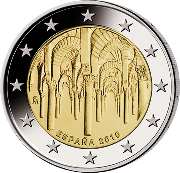2 Euro Gedenkmünze "Kathedrale von Cordoba" 2010 aus Spanien