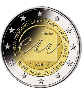 2 Euro Gedenkmünze "EU-Ratspräsidentschaft" 2010 aus Belgien