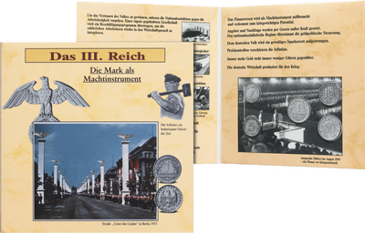 Kursmünzensatz des Dritten Reiches − Satz von 5 Münzen 1933-1945