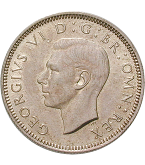 2er-Set Großbritannien Shilling 1937-1946 Georg VI.