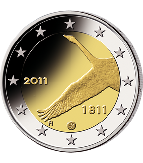 2 Euro Gedenkmünze "200 Jahre Finnische Nationalbank" 2011 aus Finnland