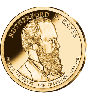 19. US-Präsidenten Dollar 'Rutherford B. Hayes'