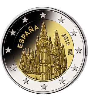 Monnaie de 2 Euros «Cathédrale de Burgos» Espagne 2012 