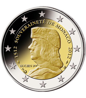 Monnaie de 2 Euros «500e anniversaire de la fondation de la souveraineté de Monaco» Monaco 2012 
