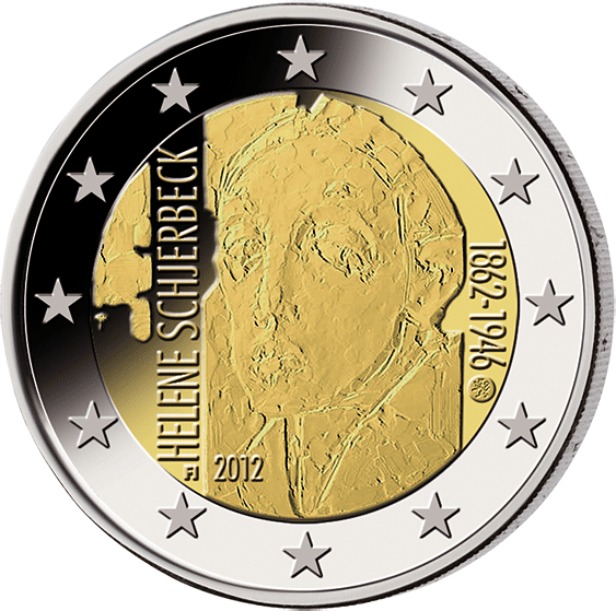 2 Euro Gedenkmünze "150. Geburtstag von Helene Schjerfbeck" 2012 aus Finnland