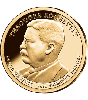 26. US-Präsidenten Dollar 'Theodore Roosevelt'
