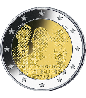 Monnaie de 2 Euros «Mariage du Prince Guillaume» Luxembourg 2012