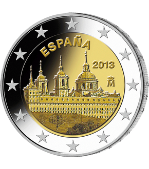 2 Euro Gedenkmünze "Kloster- und Schlossanlage El Escorial" 2013 aus Spanien