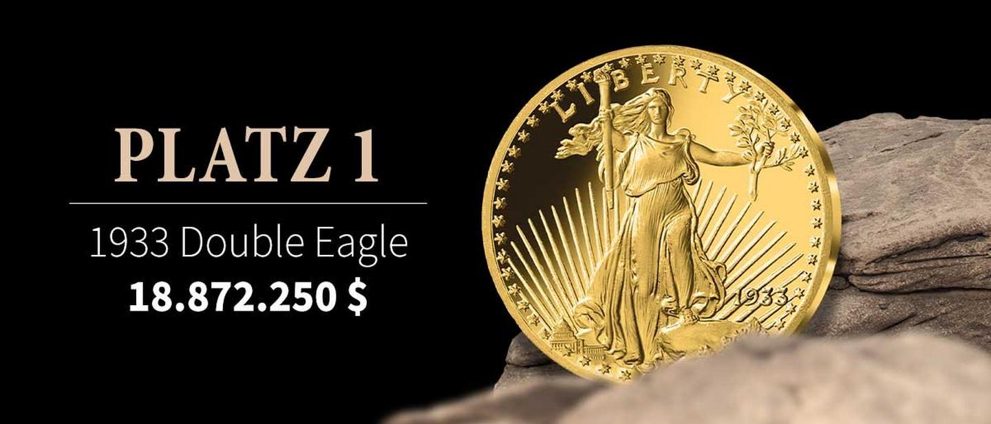 Nummer 1 1933 Double Eagle – 18.872.250 US-Dollar Vorderseite