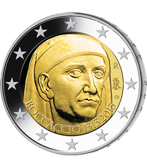 2 Euro Gedenkmünze "700. Geburtstag von Giovanni Boccaccio" 2013 aus Italien
