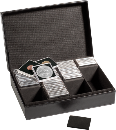 Münzkassette Presidio Quadrum 100 für bis zu 100 Münzkapseln