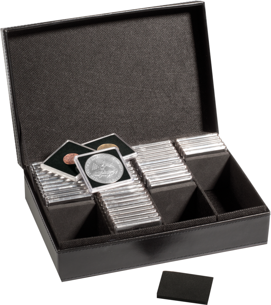 Münzkassette Presidio Quadrum 100 für bis zu 100 Münzkapseln