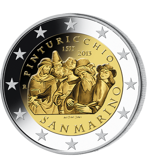 2 Euro Gedenkmünze "500. Todestag von Pinturicchio" 2013 aus San Marino