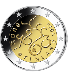 2 Euro Gedenkmünze "150 Jahre Sitzung des Parlaments" 2013 aus Finnland