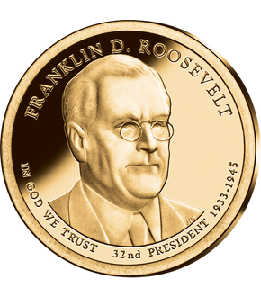 32. US-Präsidenten Dollar 'Franklin D. Roosevelt'