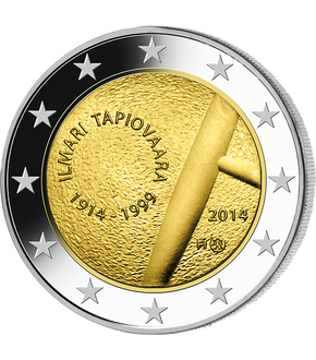 2 Euro Gedenkmünze "100. Geburtstag von Ilmari Tapiovaara" 2014 aus Finnland!