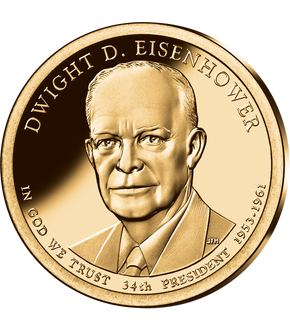 34. US-Präsidenten Dollar 'Dwight D. Eisenhower'