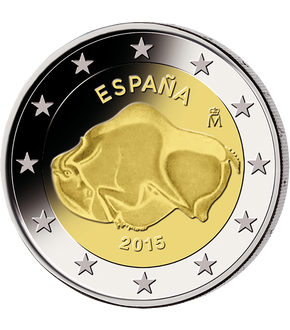 Monnaie de 2 Euros «Grotte d'Altamira» Espagne 2015