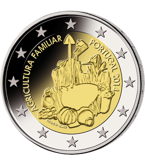 Monnaie de 2 Euros «Année Internationale de l’Agriculture Familiale» Portugal 2014 