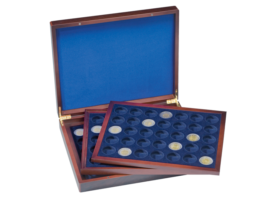 Die Münzkassette Volterra Trio de Luxe für 2-Euro-Münzen