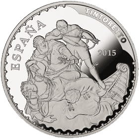 10 Euros en argent Espagne 2015 Tintoretto