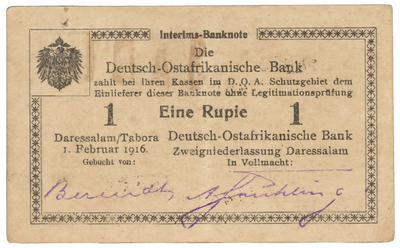1 Rupie Deutsch-Ostafrika