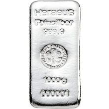 Der 1 kg Silberbarren der 