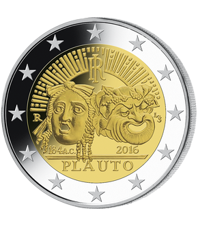 Monnaie de 2 Euros «2200ème Anniversaire de la mort de Tito Maccio Plauto»  Italie 2016 