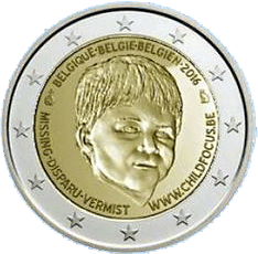 Monnaie de 2 Euros «Journée internationale des enfants disparus» Belgique 2016