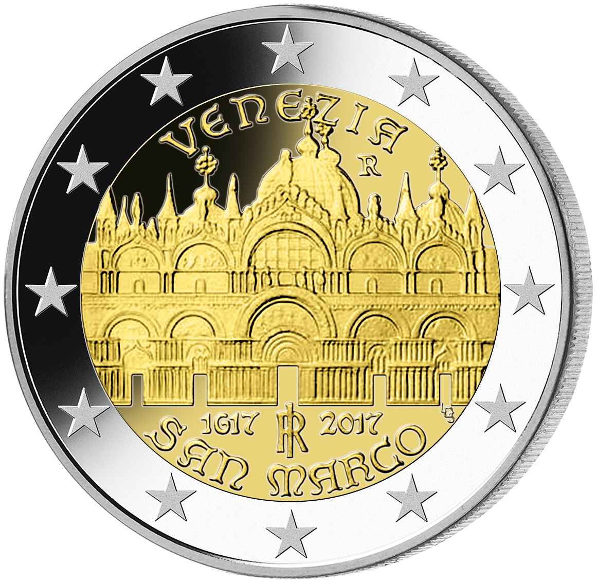 Monnaie de 2€ Basilica di San Marco Italie 2017""