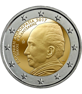 Griechenland 2-Euro Coincard "Nikos Kazantzakis" 2017